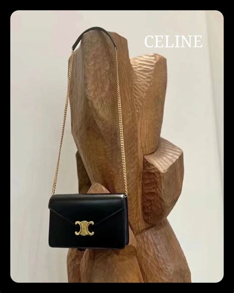 CELINE Céline chain wallet Mago 10L033DPV.38NO 2WAY long .